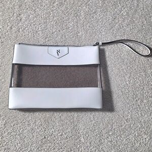 Simply Vera Vera Wang White and Clear Wristlet